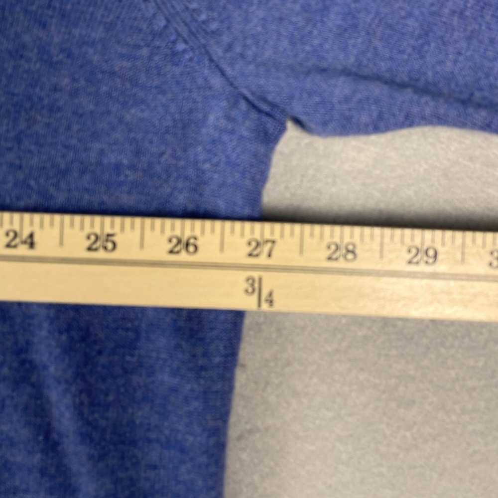 Joseph Abboud Sweater Mens 3X Blue Extra Fine Merino Wool Quarter Zip Classic - Picture 8 of 10